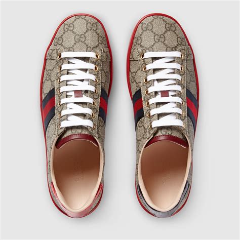 gucci supreme sneakers tennis shoes cheap|gucci ace low top sneakers.